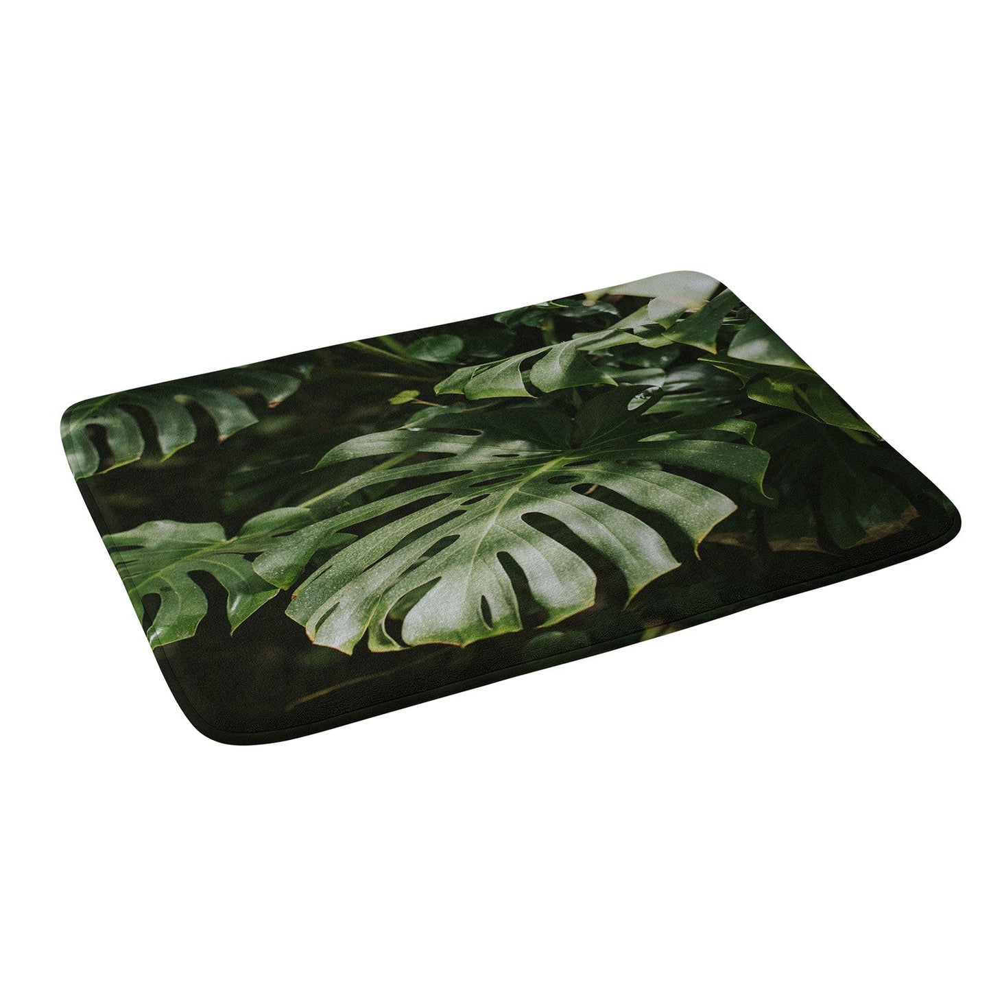Hello Twiggs Monstera Leaves Memory Foam Bath Mat