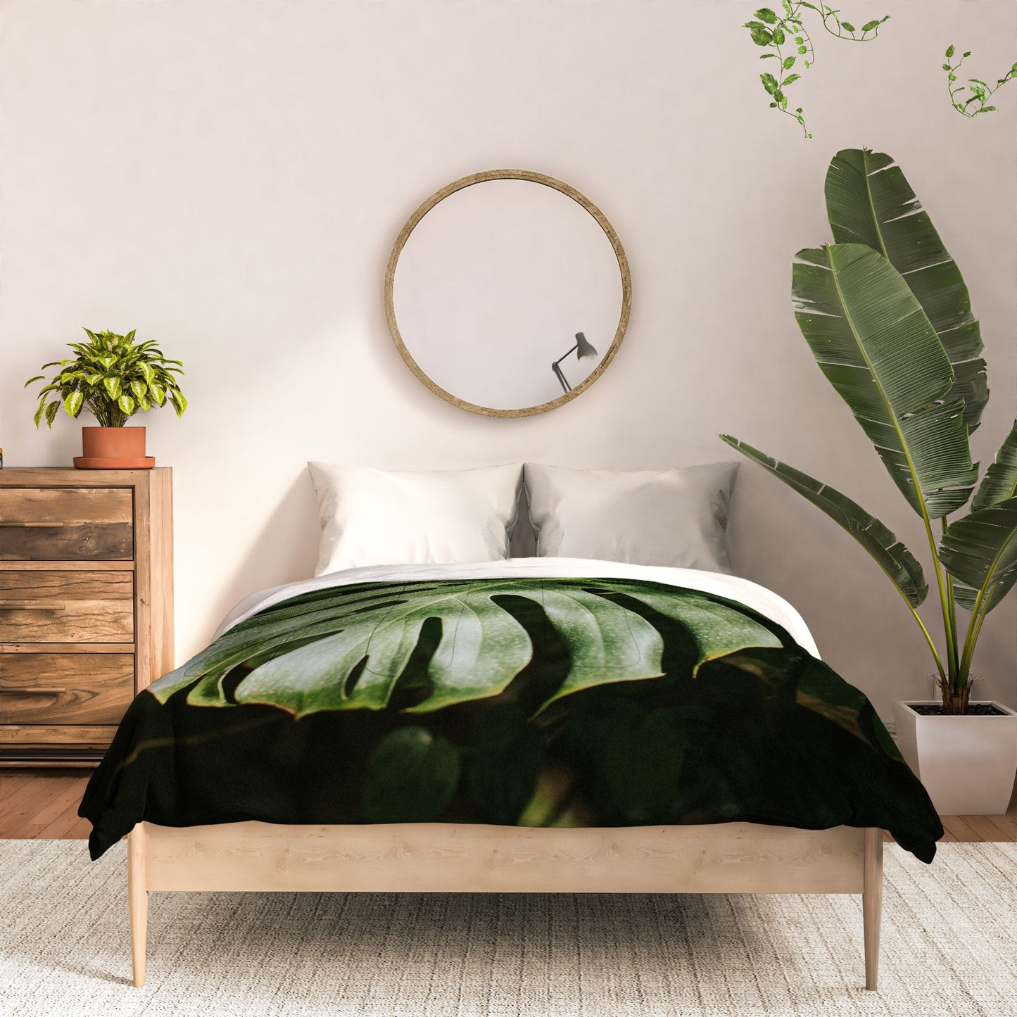 Hello Twiggs Monstera Leaves Comforter