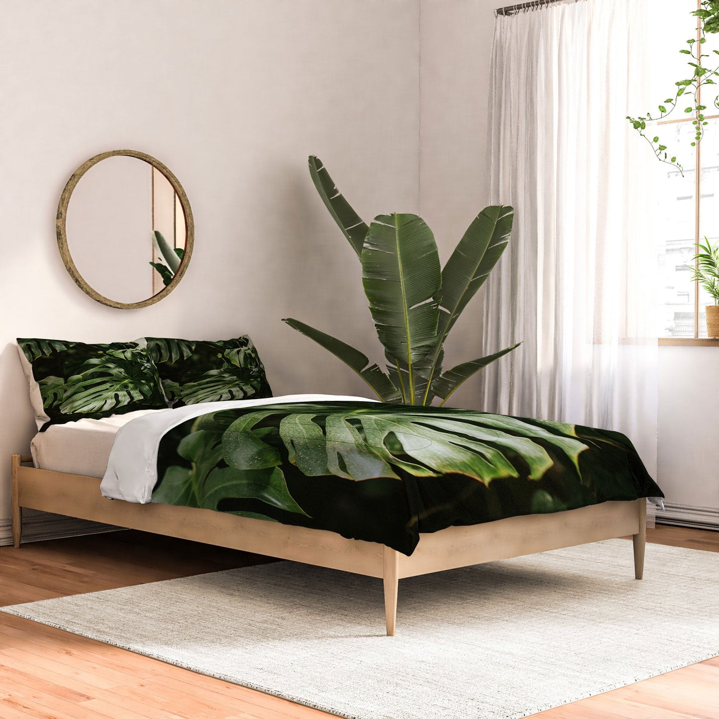 Hello Twiggs Monstera Leaves Comforter