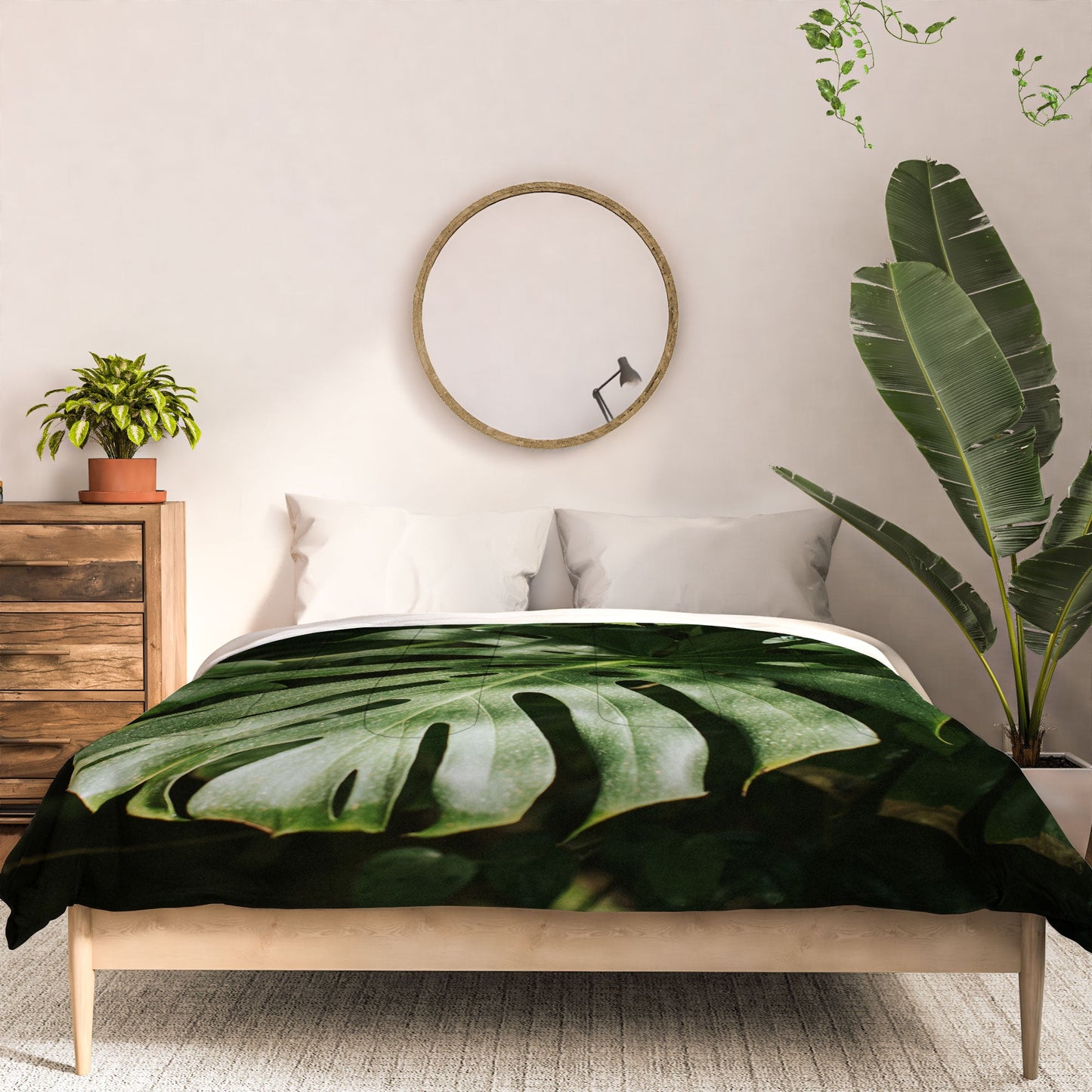 Hello Twiggs Monstera Leaves Comforter