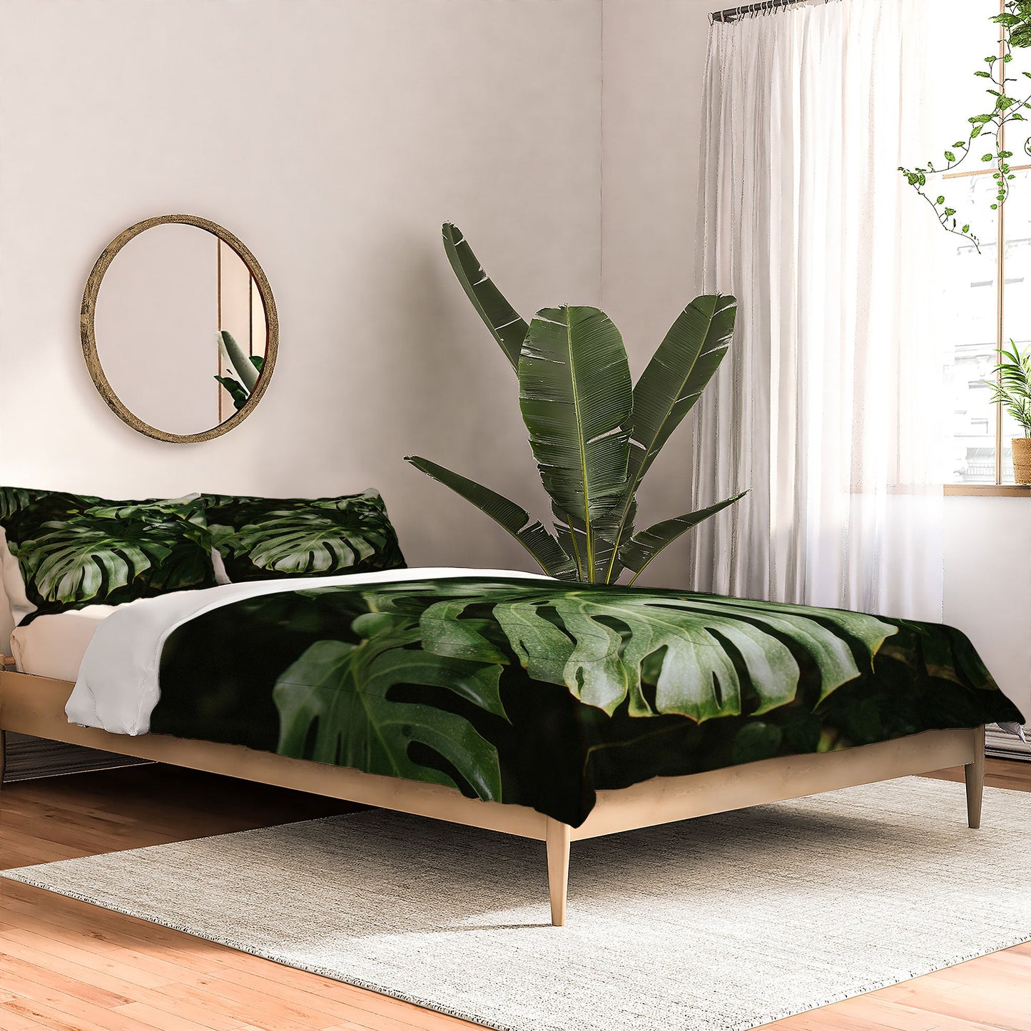 Hello Twiggs Monstera Leaves Comforter