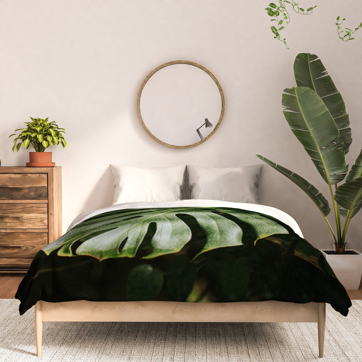 Hello Twiggs Monstera Leaves Comforter