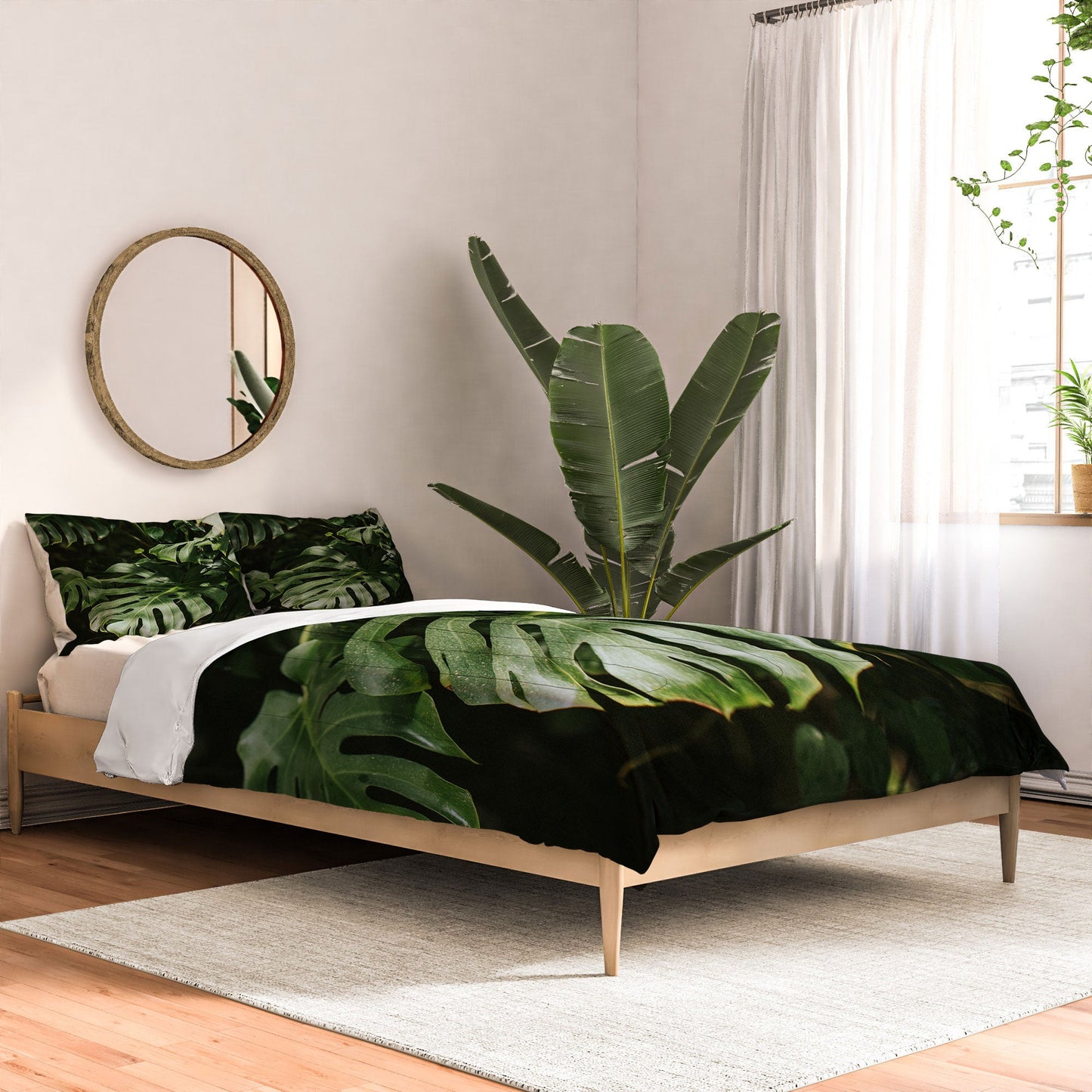 Hello Twiggs Monstera Leaves Comforter