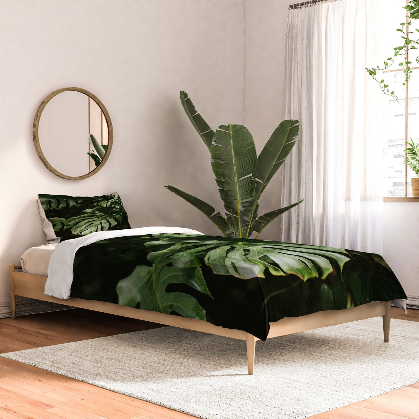 Hello Twiggs Monstera Leaves Comforter
