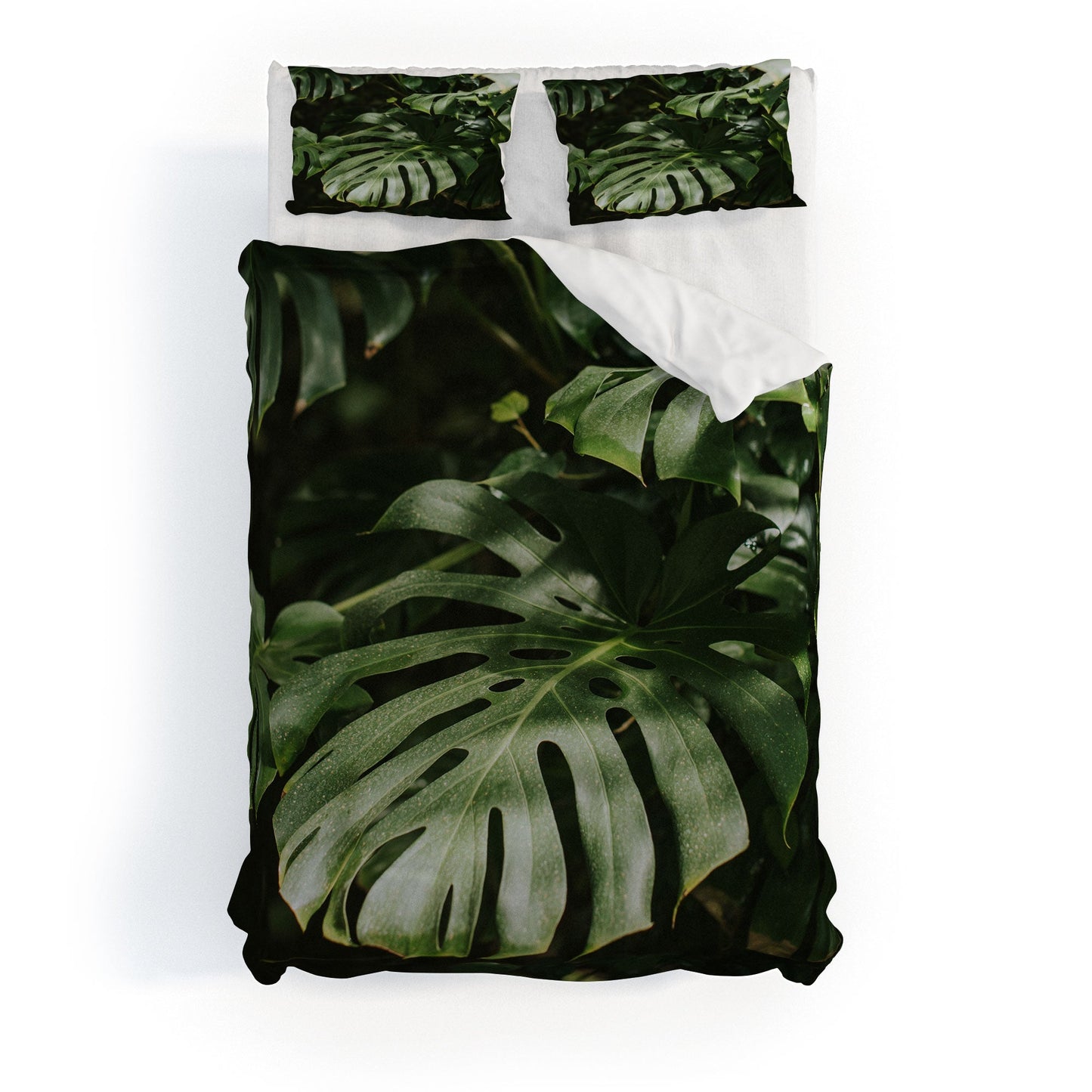 Hello Twiggs Monstera Leaves Duvet Cover