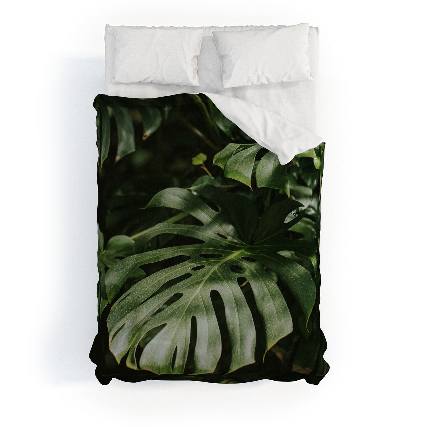 Hello Twiggs Monstera Leaves Duvet Cover