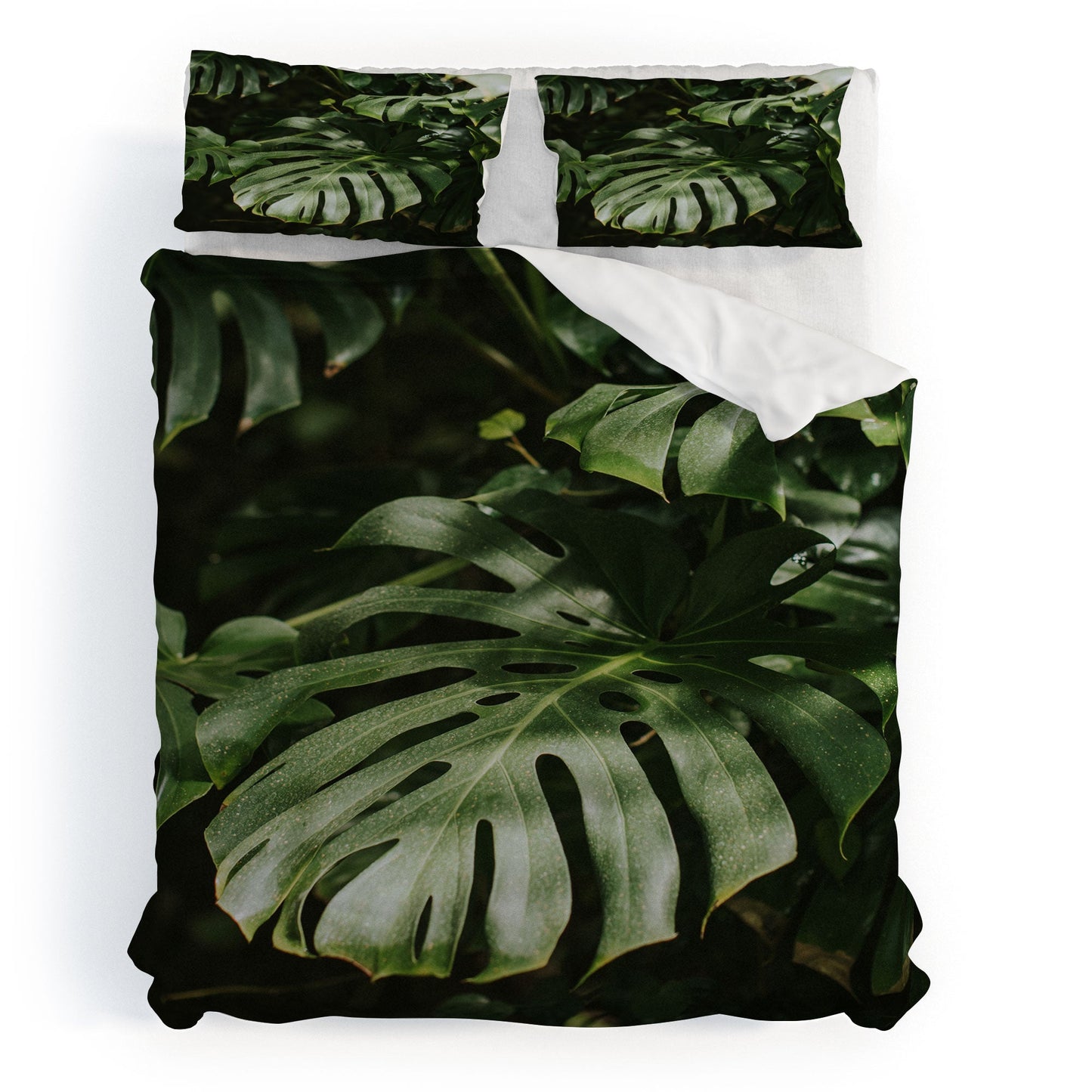Hello Twiggs Monstera Leaves Duvet Cover