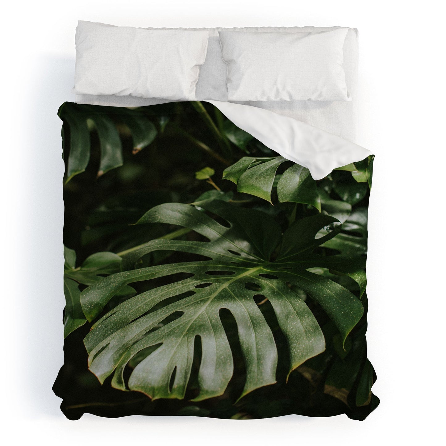 Hello Twiggs Monstera Leaves Duvet Cover