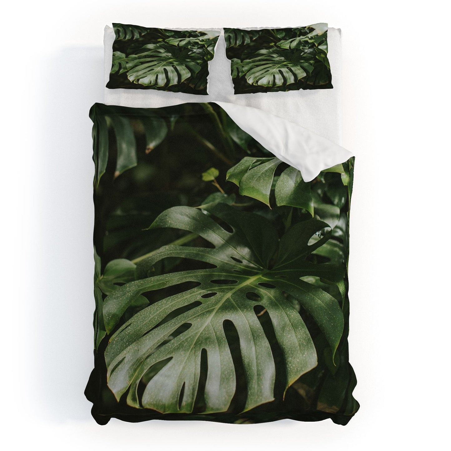 Hello Twiggs Monstera Leaves Duvet Cover
