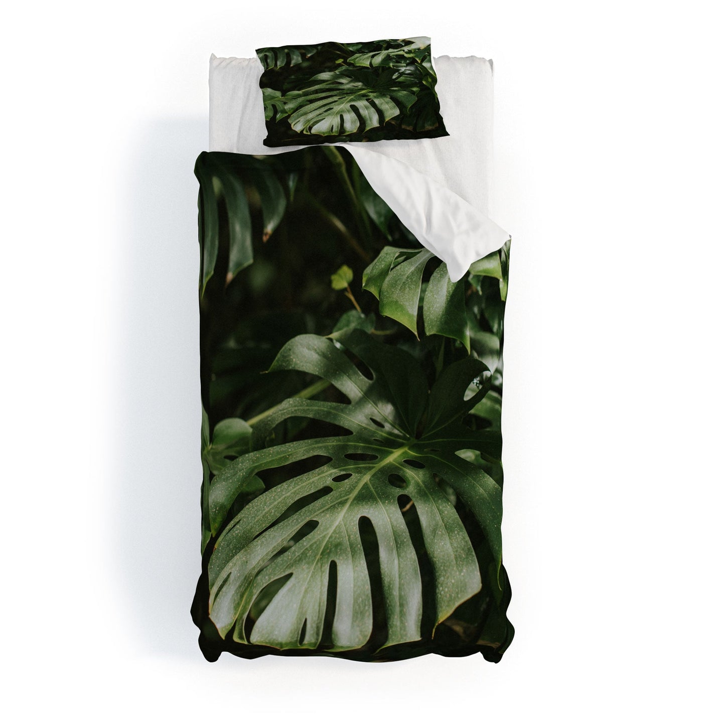 Hello Twiggs Monstera Leaves Duvet Cover
