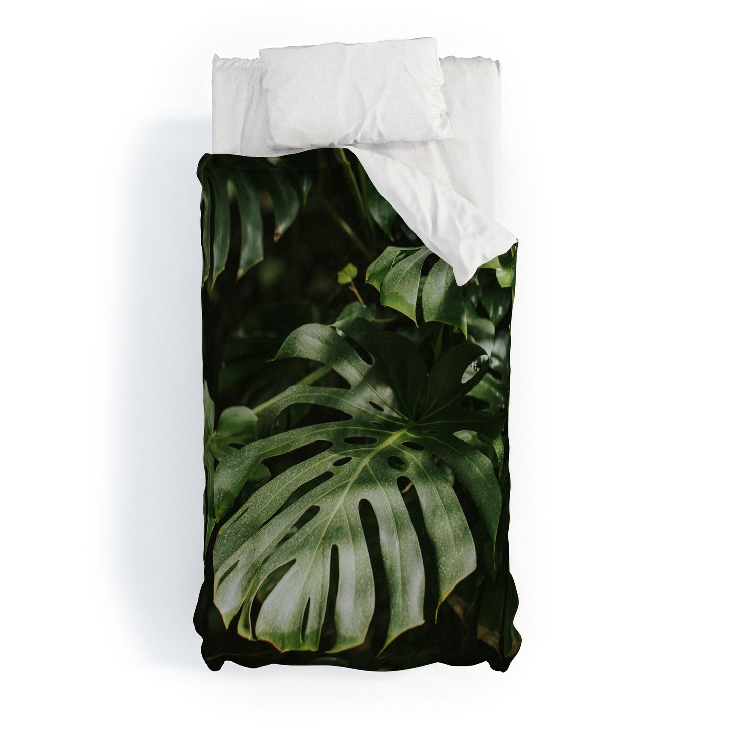 Hello Twiggs Monstera Leaves Duvet Cover