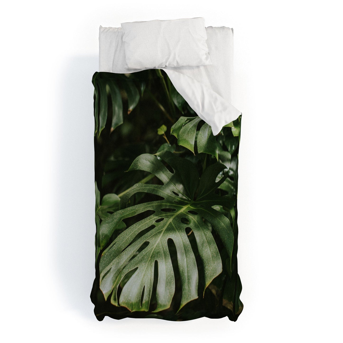 Hello Twiggs Monstera Leaves Duvet Cover