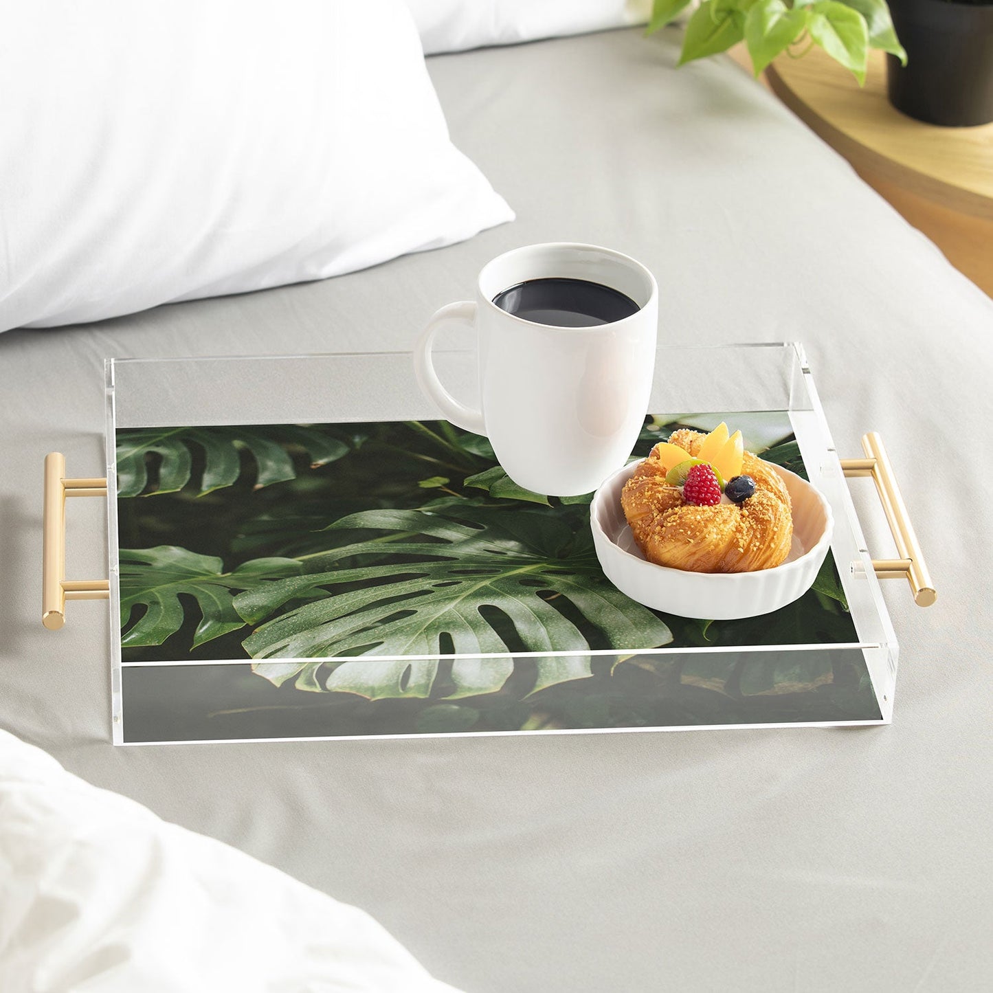 Hello Twiggs Monstera Leaves Acrylic Tray