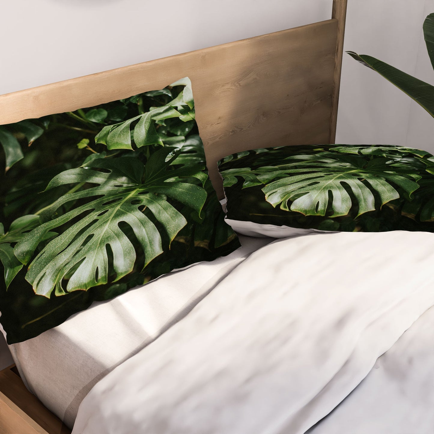 Hello Twiggs Monstera Leaves Pillow Shams
