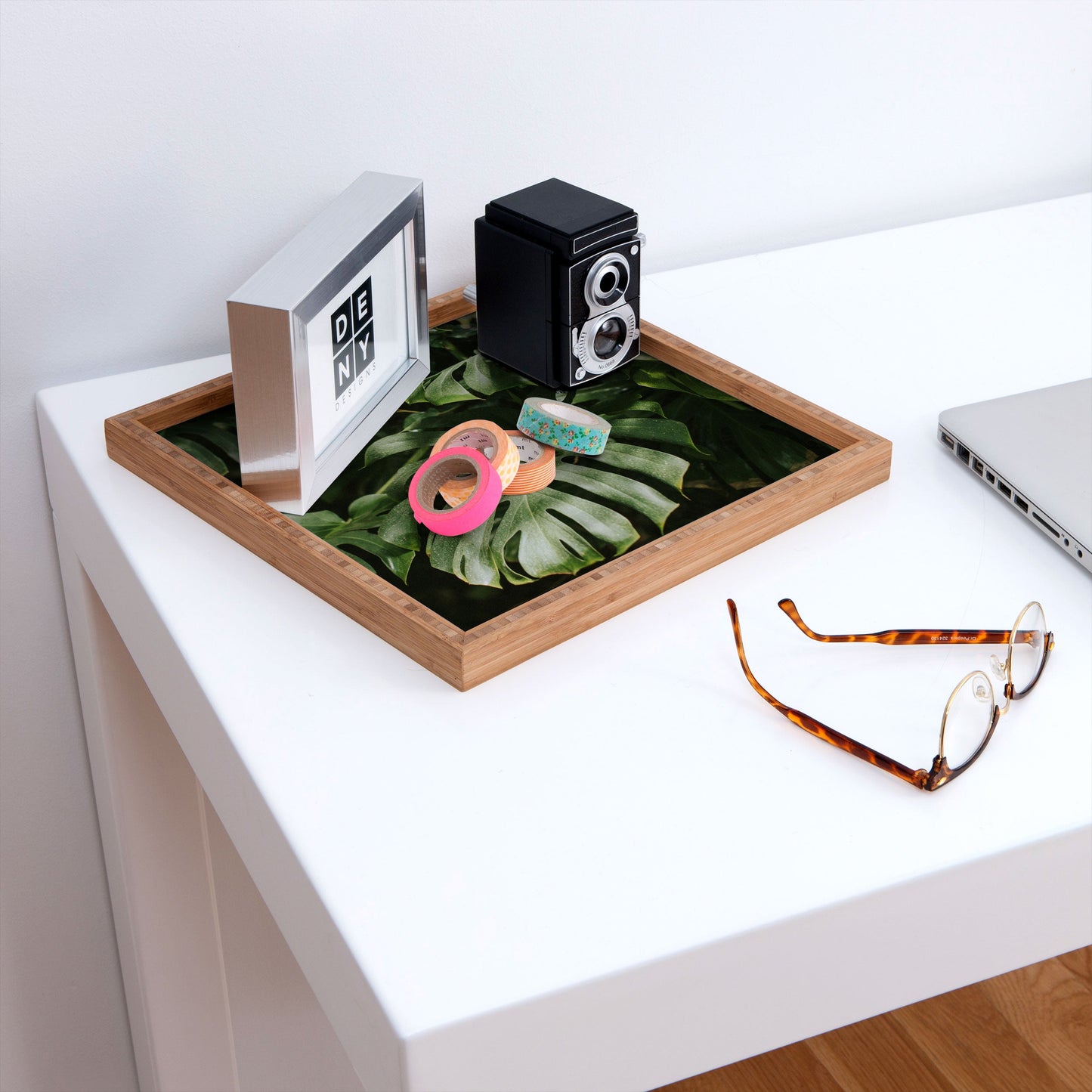 Hello Twiggs Monstera Leaves Square Tray