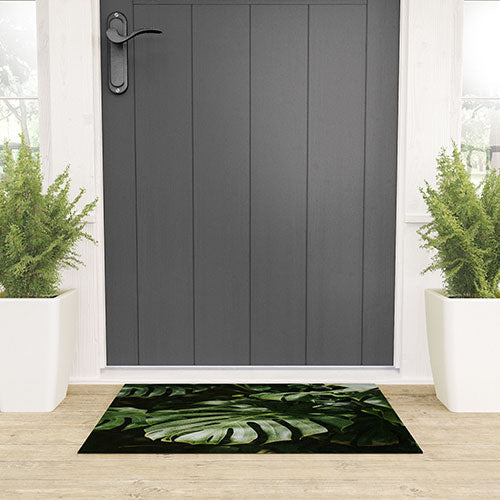 Hello Twiggs Monstera Leaves Welcome Mat