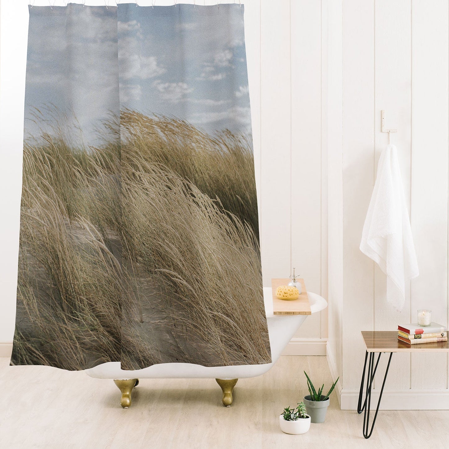 Hello Twiggs Summer Dunes Shower Curtain