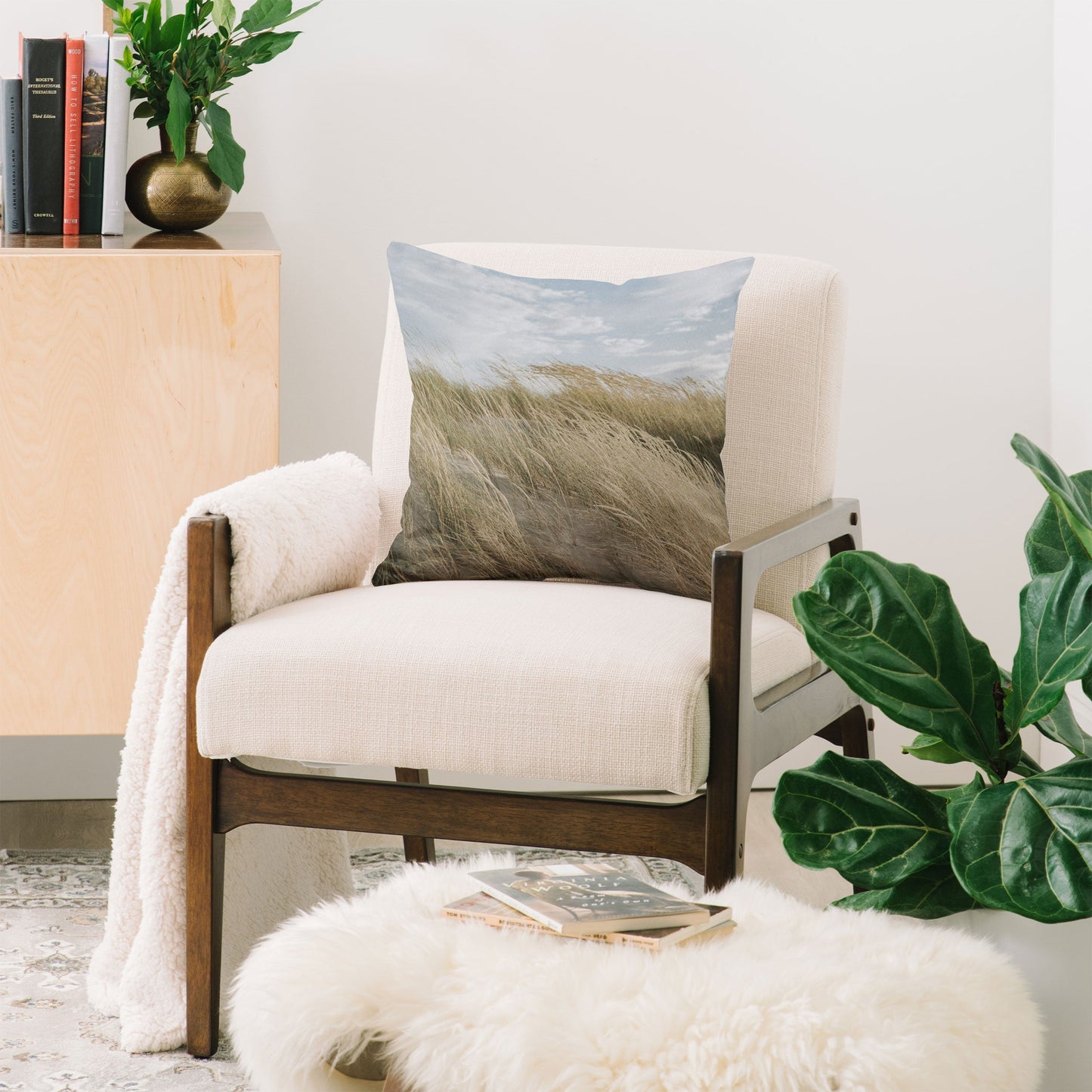 Hello Twiggs Summer Dunes Throw Pillow