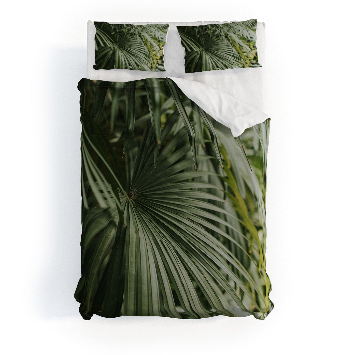 Hello Twiggs Tropical Green Palm Duvet Cover