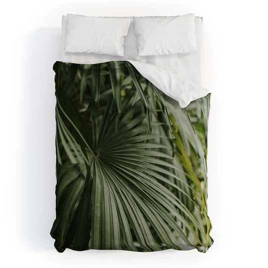 Hello Twiggs Tropical Green Palm Duvet Cover