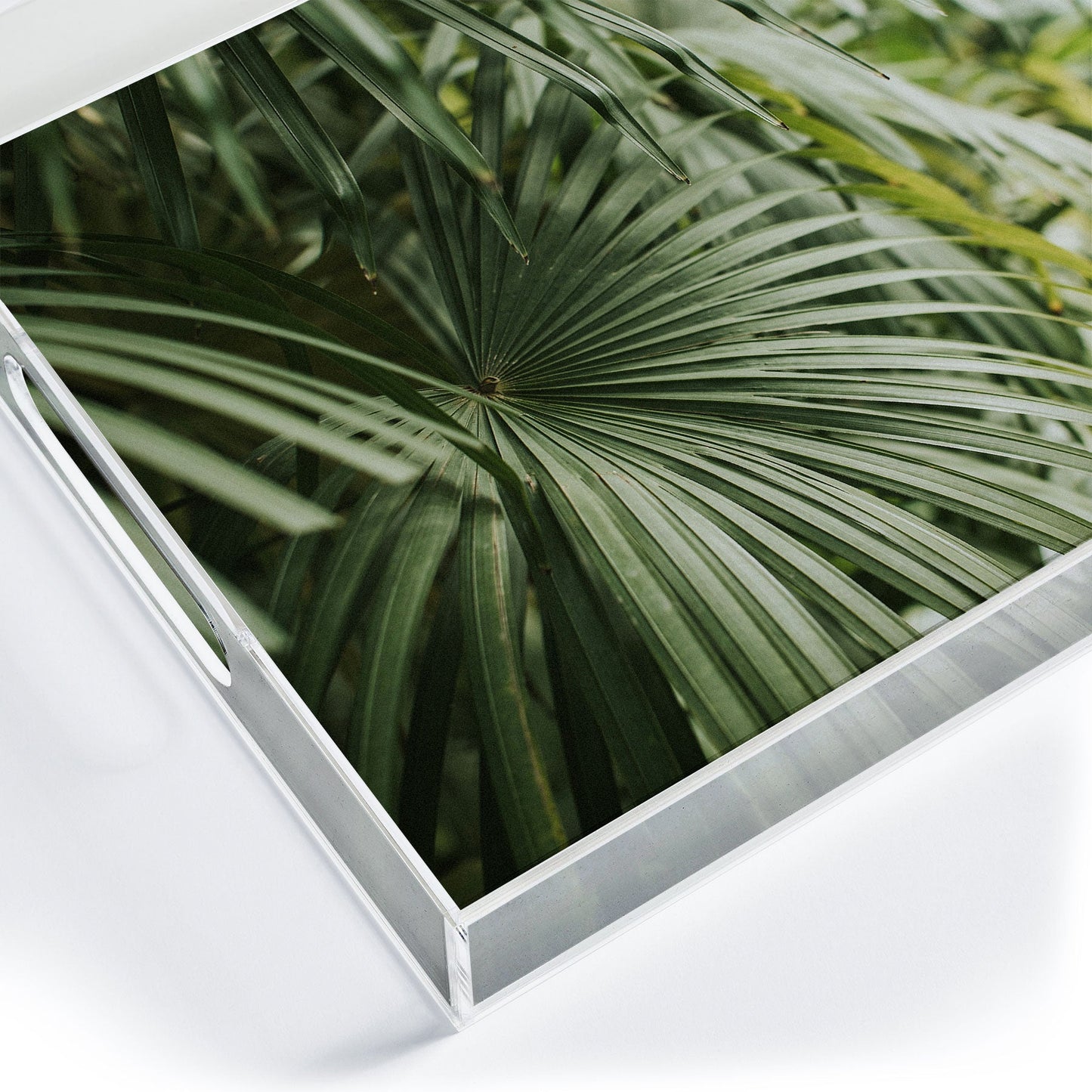 Hello Twiggs Tropical Green Palm Acrylic Tray