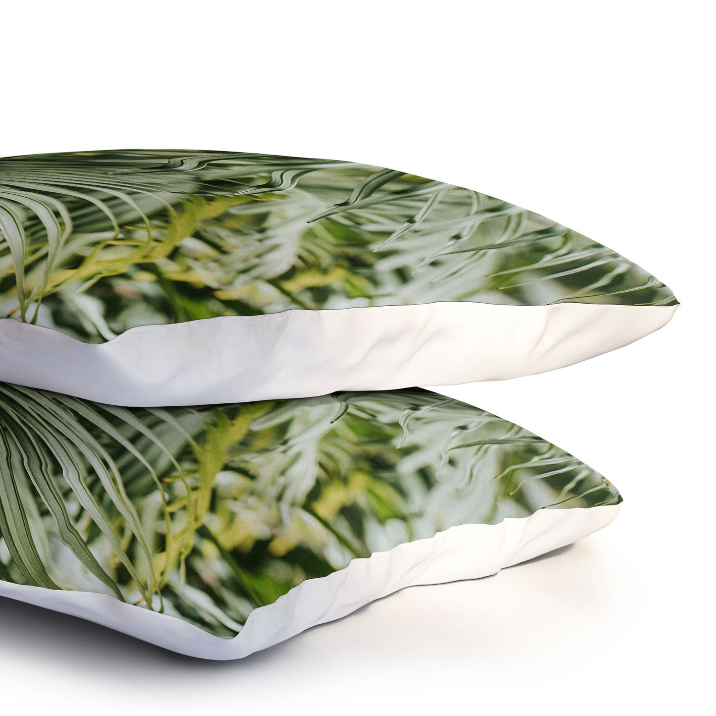 Hello Twiggs Tropical Green Palm Pillow Shams