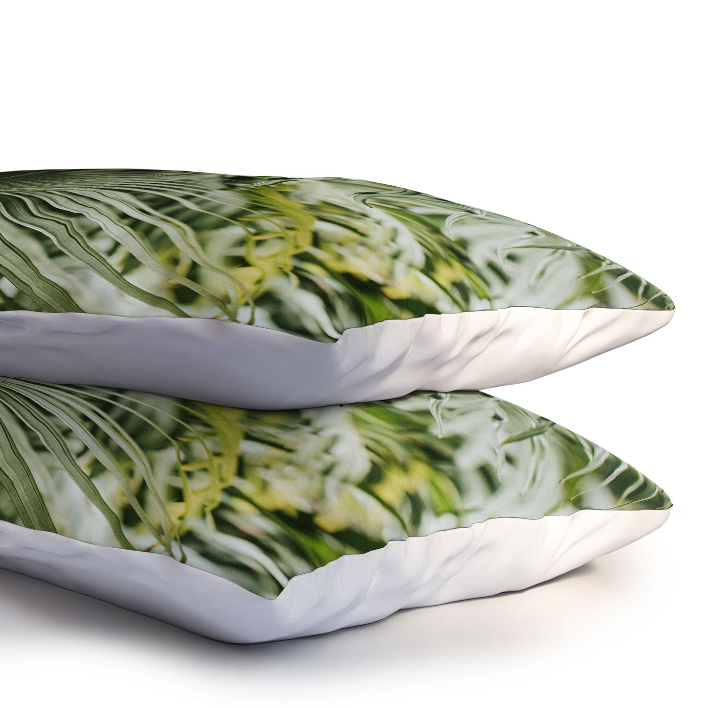 Hello Twiggs Tropical Green Palm Pillow Shams