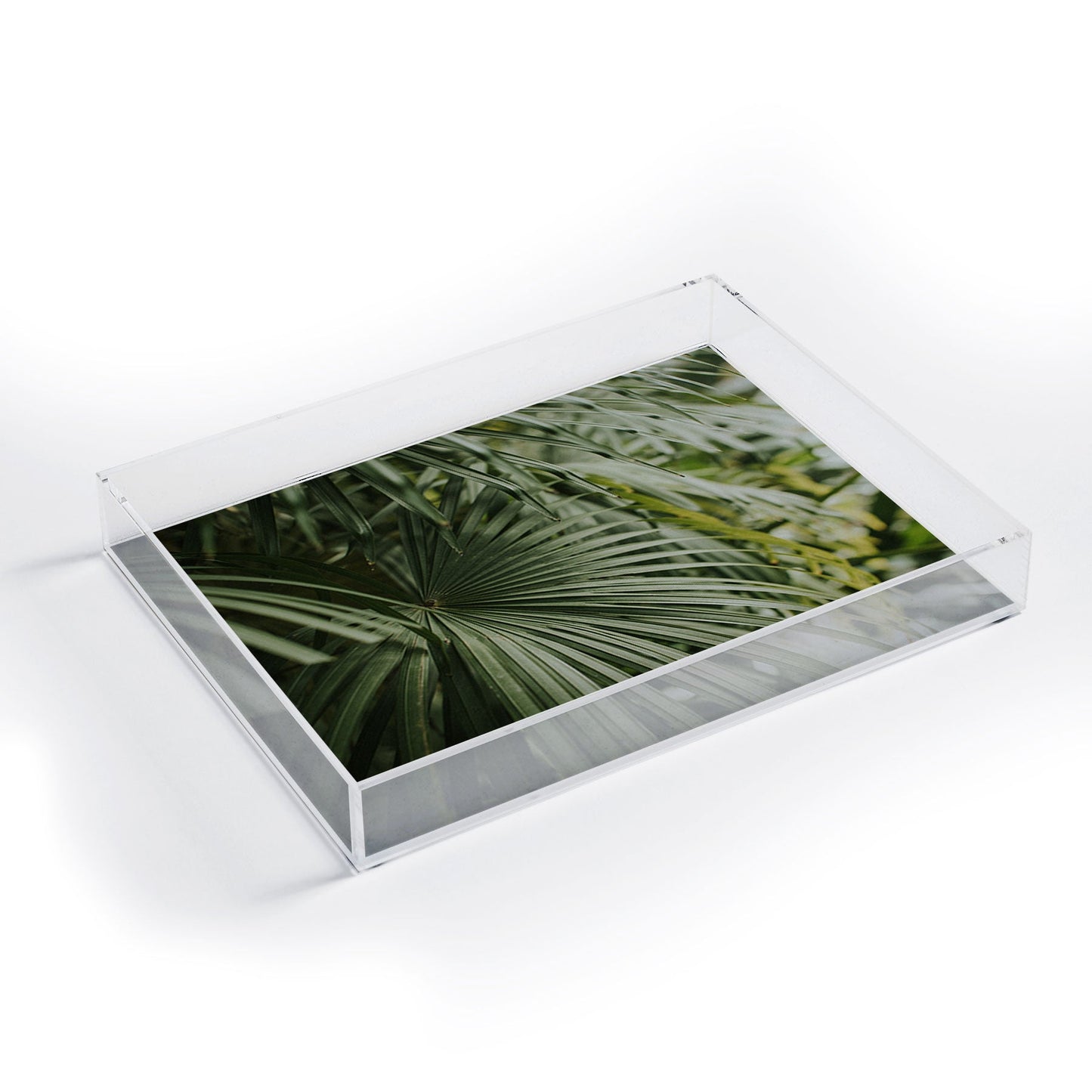 Hello Twiggs Tropical Green Palm Acrylic Tray