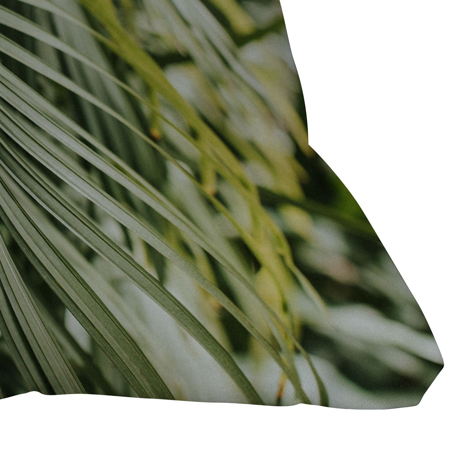 Hello Twiggs Tropical Green Palm Throw Pillow