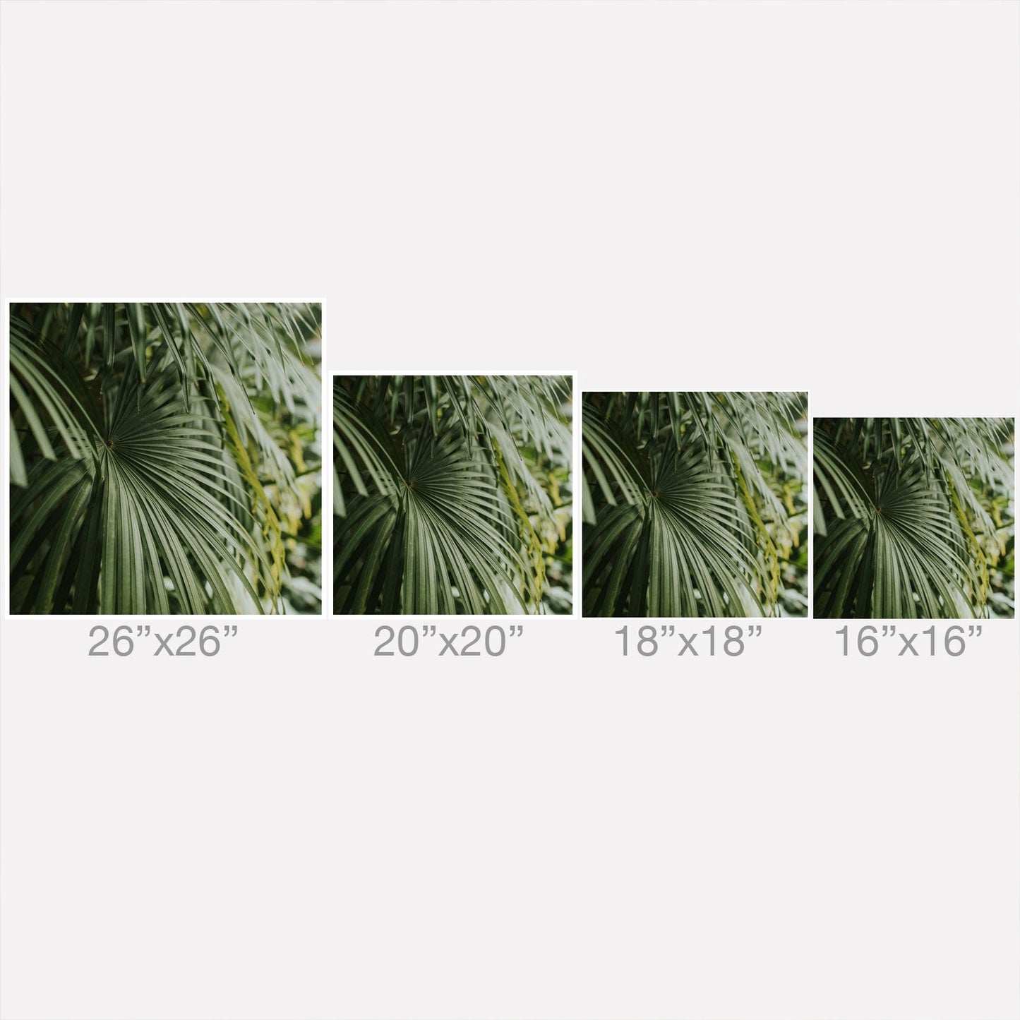 Hello Twiggs Tropical Green Palm Throw Pillow