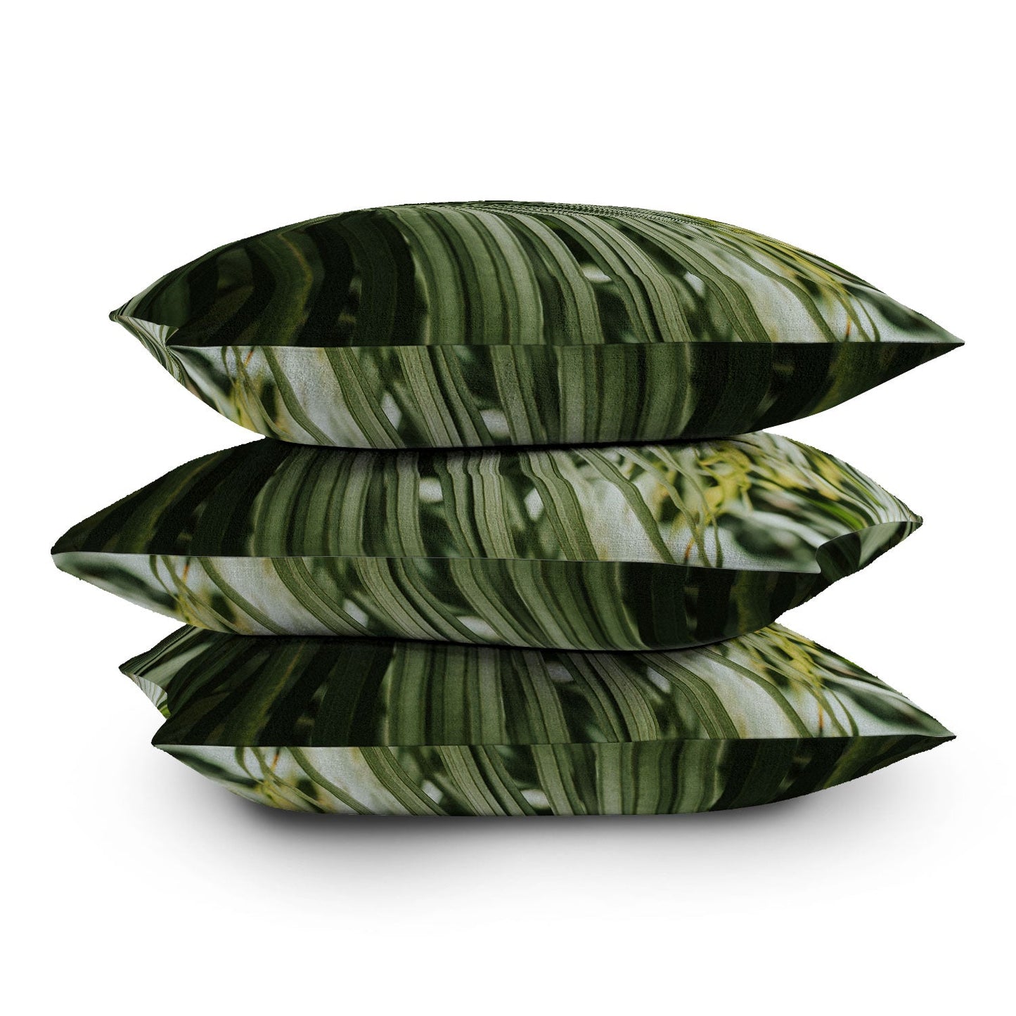 Hello Twiggs Tropical Green Palm Outdoor Throw Pillow