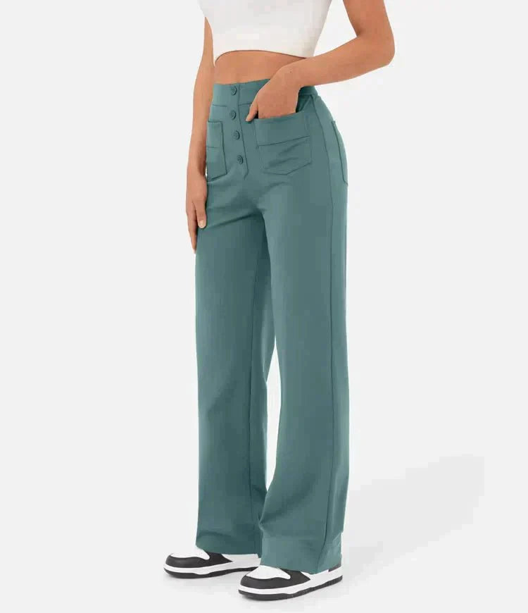 Jael - Casual Broek met Hoge Taille