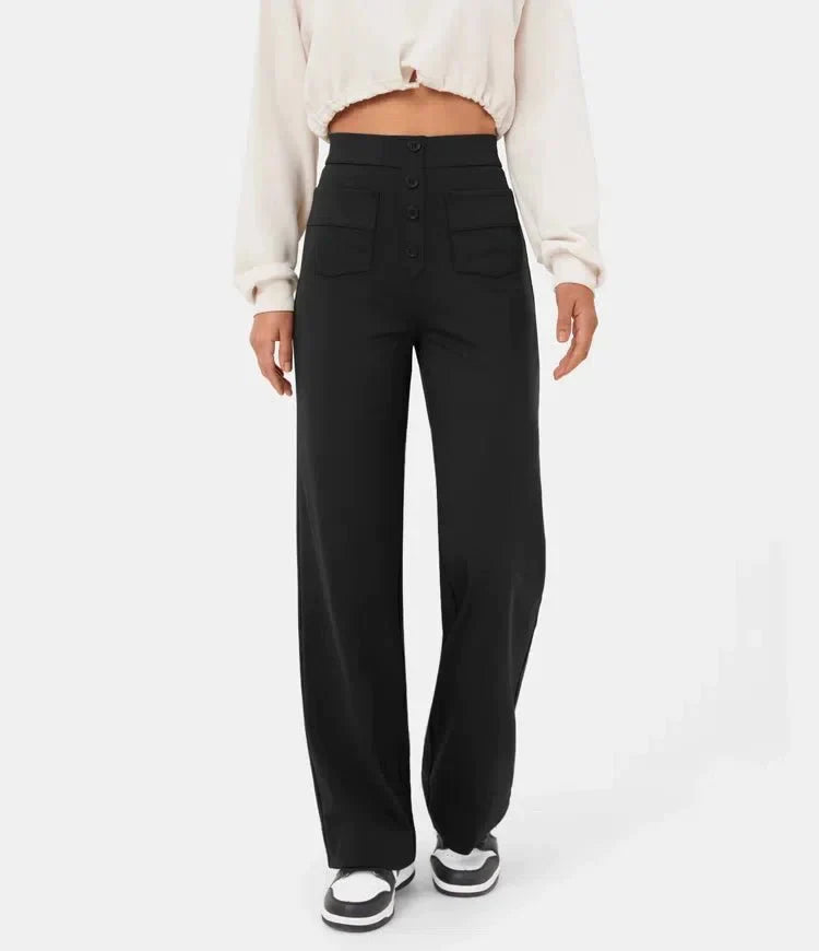 Jael - Casual Broek met Hoge Taille