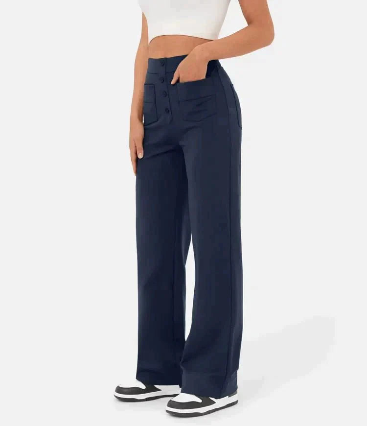 Jael - Casual Broek met Hoge Taille