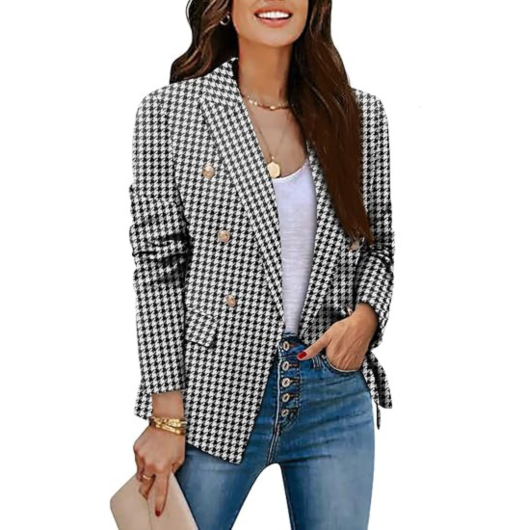Eleadora - Elegante Geknoopte Blazer voor Vrouwen