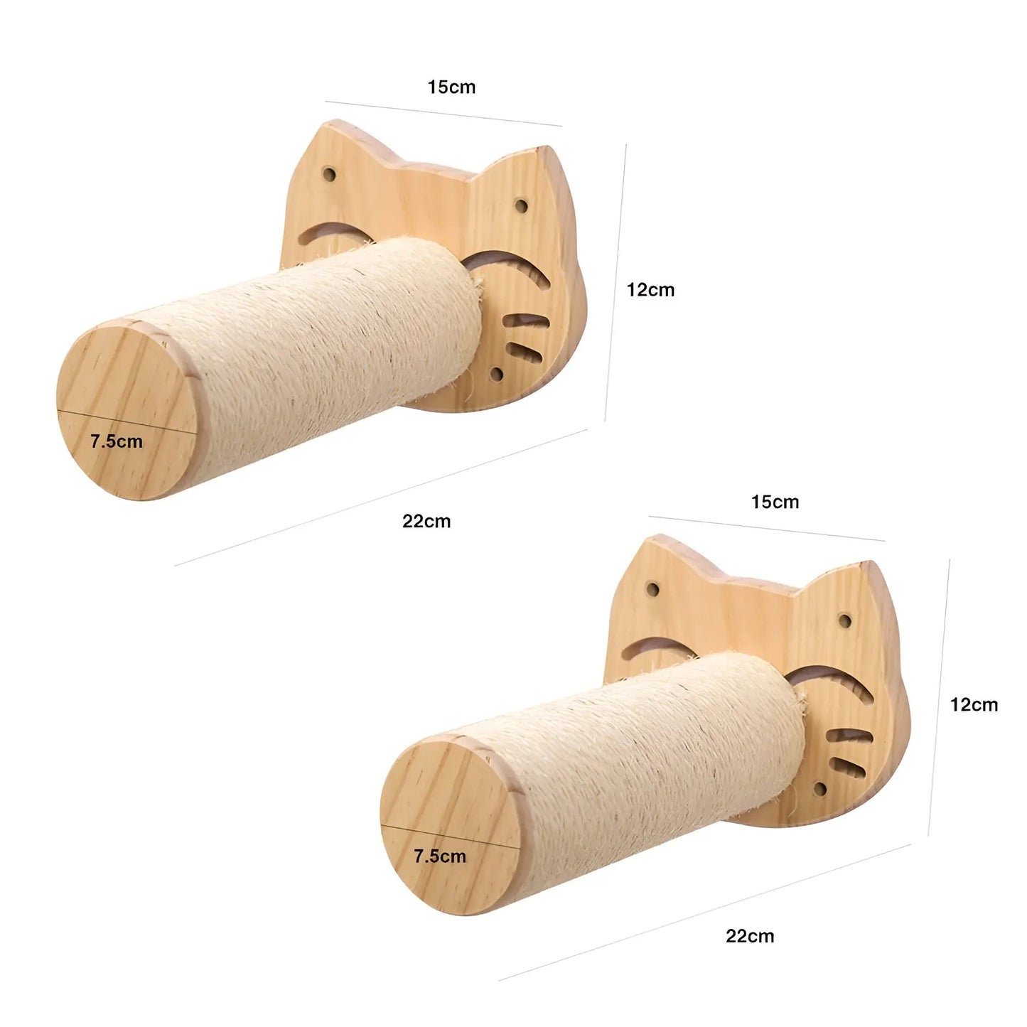 Wandklimplank voor Katten met Krabpaal – ClimbPaws