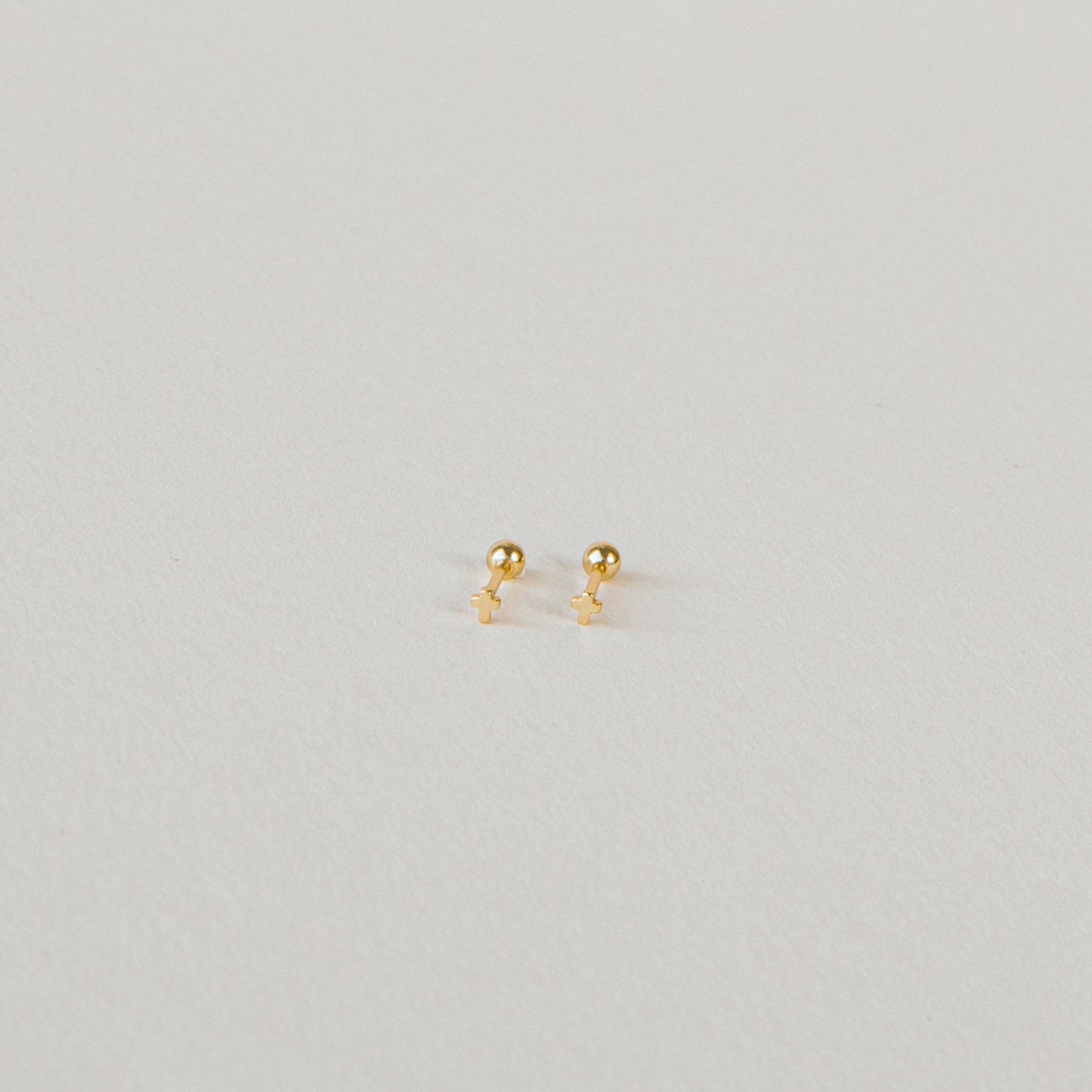 Tiny Cross Earrings by Caitlyn Minimalist • Minimalist Earrings • Dainty Earrings • Second Hole Earrings • Gift for Her • ER089