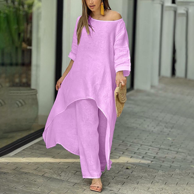 Ylva - Knus Oversized Shirt Set voor Vrouwen