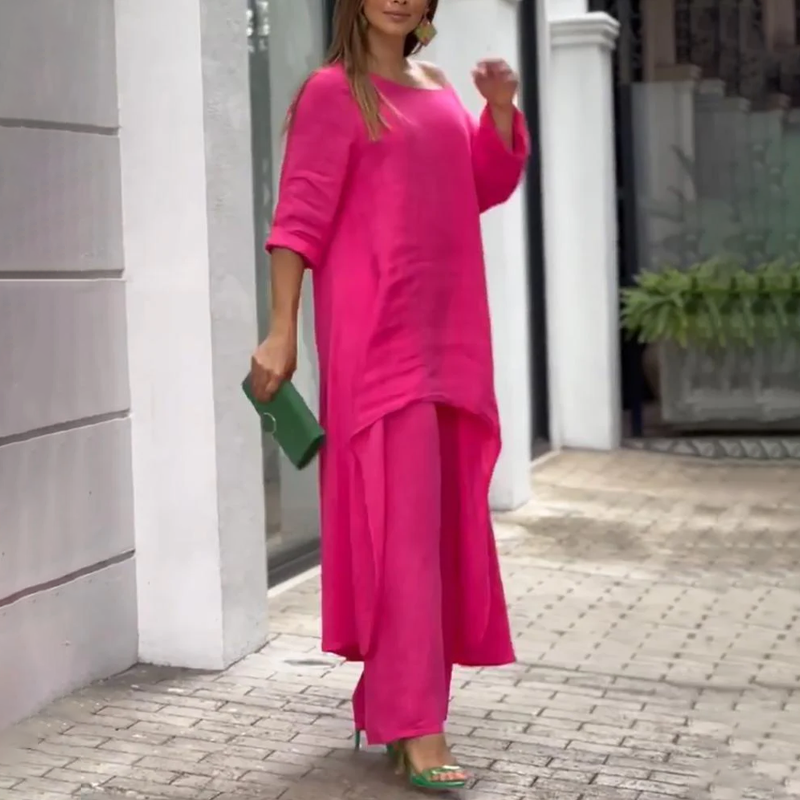 Ylva - Knus Oversized Shirt Set voor Vrouwen