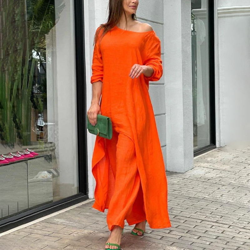 Ylva - Knus Oversized Shirt Set voor Vrouwen