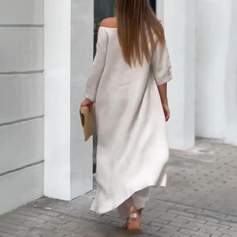 Ylva - Knus Oversized Shirt Set voor Vrouwen