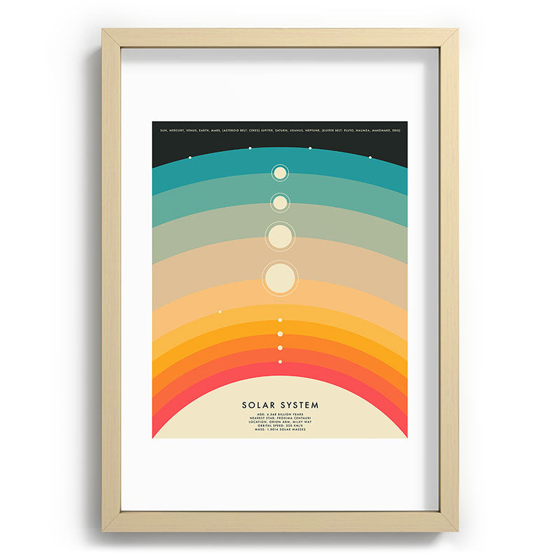 Jazzberry Blue THE SOLAR SYSTEM Recessed Framing Rectangle
