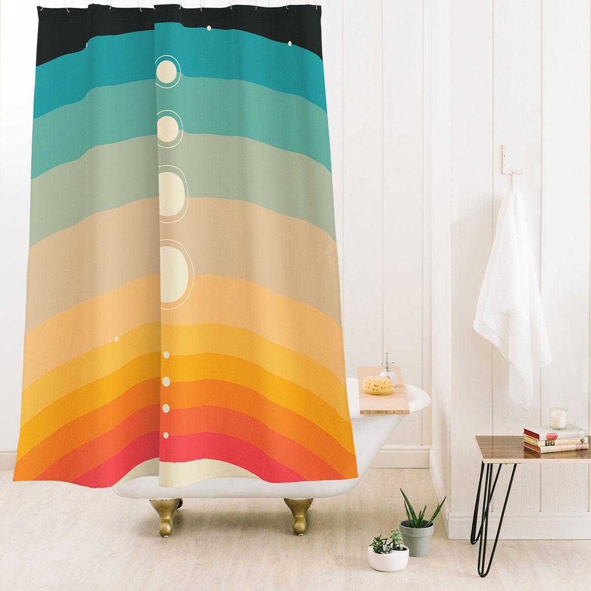 Jazzberry Blue THE SOLAR SYSTEM Shower Curtain