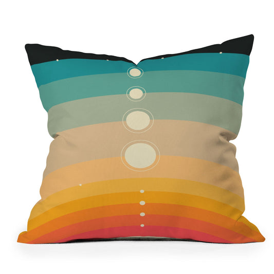Jazzberry Blue THE SOLAR SYSTEM Throw Pillow