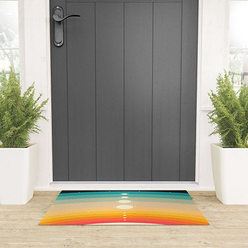 Jazzberry Blue THE SOLAR SYSTEM Welcome Mat