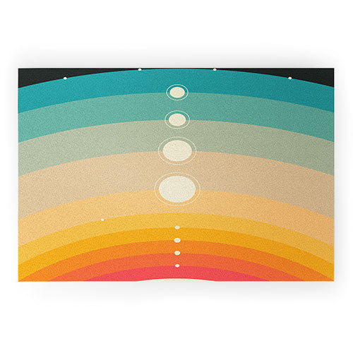 Jazzberry Blue THE SOLAR SYSTEM Welcome Mat
