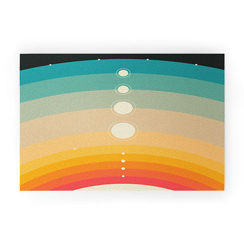 Jazzberry Blue THE SOLAR SYSTEM Welcome Mat