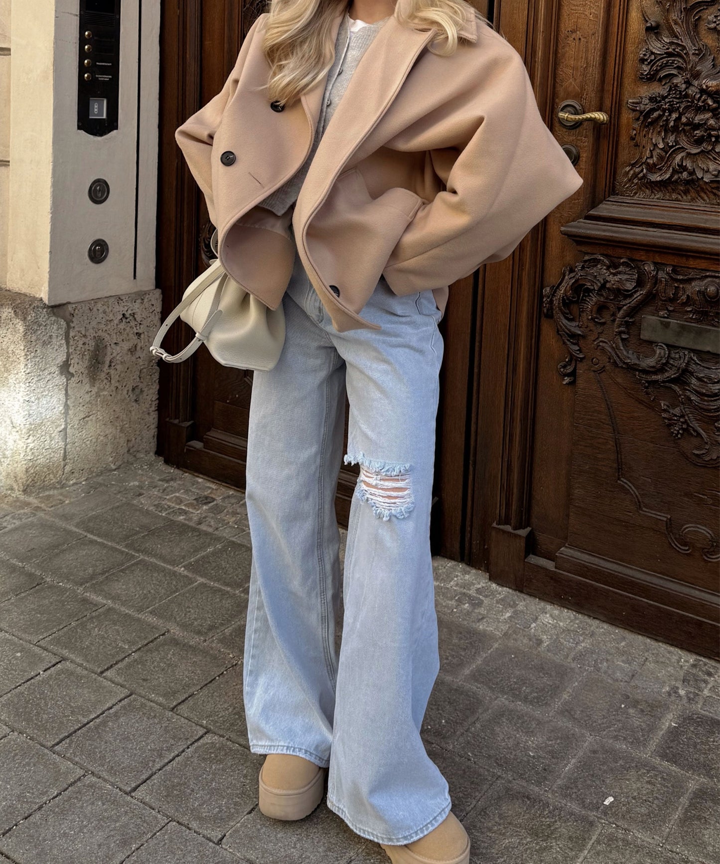 Lovi - Wijde Broekspijp Ripped Jeans