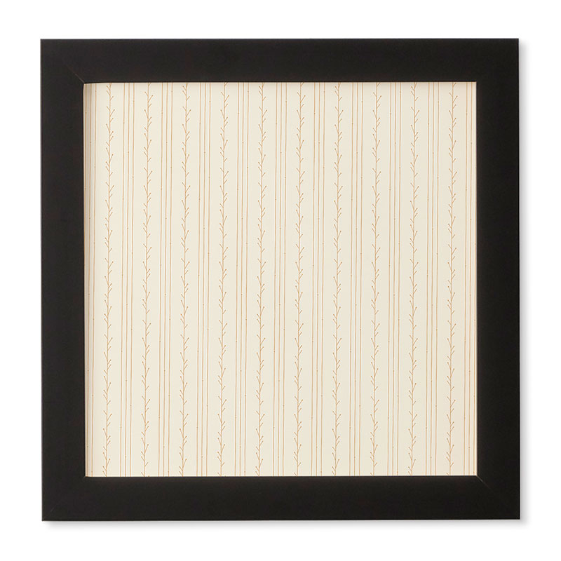 Little Arrow Design Co branch stripes cream Framed Wall Art