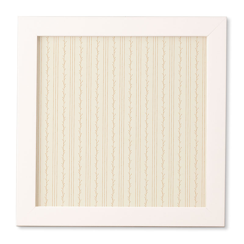 Little Arrow Design Co branch stripes cream Framed Wall Art